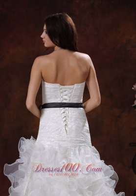 Lovely Sweetheart Wedding Dress Ruffled Layers