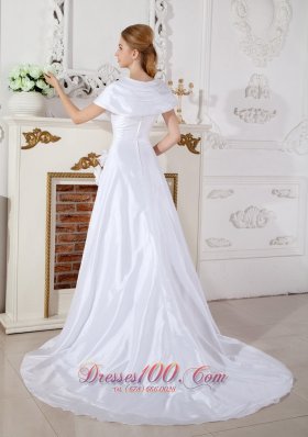 Special Square Neckline Wedding Dress Taffeta On Sale