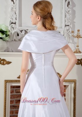 Special Square Neckline Wedding Dress Taffeta On Sale