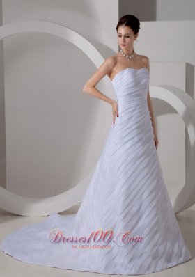 Special Ruchings Wedding Gowns Sweetheart Ruch