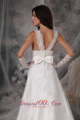 Stylish Square Princess Taffeta Lace Bridal Dress