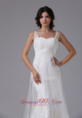 Timeless Straps Beaded Wedding Dress On Sale