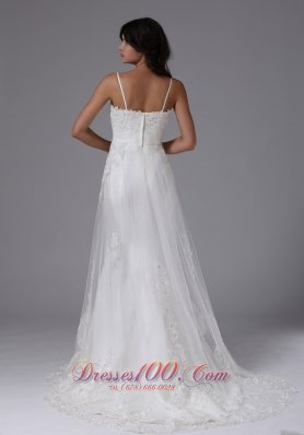 Timeless Straps Beaded Wedding Dress On Sale