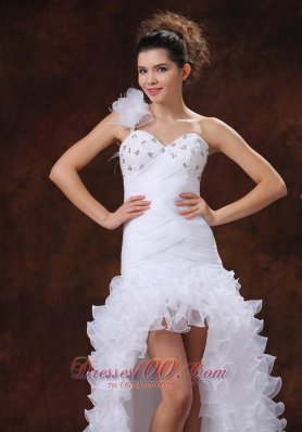 Hith-low Beaded Decorate Bridal Dresses