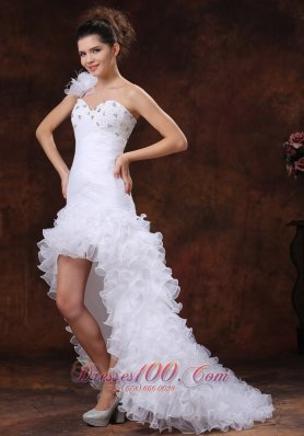 Hith-low Beaded Decorate Bridal Dresses