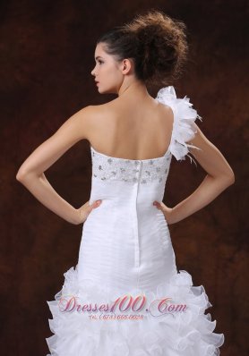 Hith-low Beaded Decorate Bridal Dresses