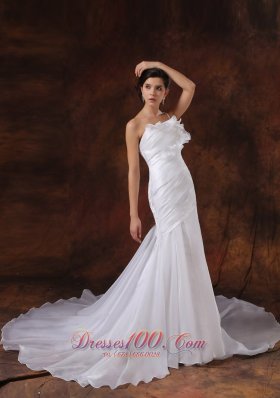 Beautiful Mermaid One Shoulder Beaded Bridal Dresses