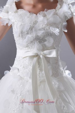 Gorgeous Wedding Dress Taffeta and Tulle Appliques Lenkas