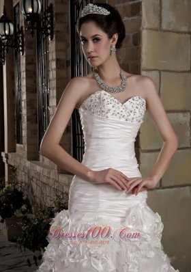 Attractive Sweetheart Court Train Wedding Dress