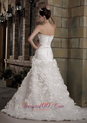 Attractive Sweetheart Court Train Wedding Dress