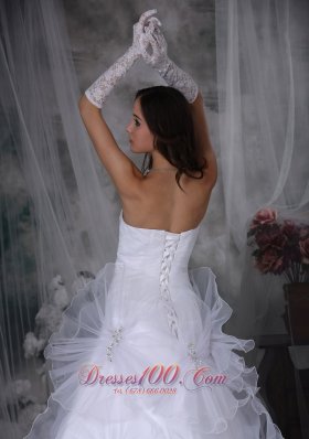 Gorgeous Strapless Taffeta and Organza Wedding Dress