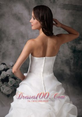 Elegant Wedding Dress Organza Appliques On Sale