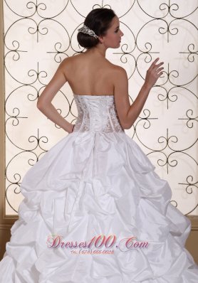 Wedding Dress Taffeta With Pick-ups Gowns