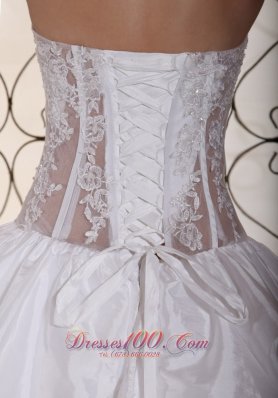 Wedding Dress Taffeta With Pick-ups Gowns