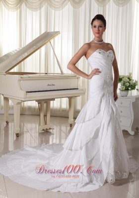 Latest Beading and Layers Wedding Dress