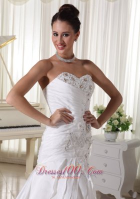 Latest Beading and Layers Wedding Dress