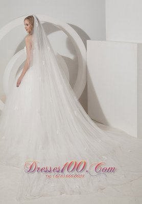 Wedding Dress Sweetheart Tulle Appliques Court Train