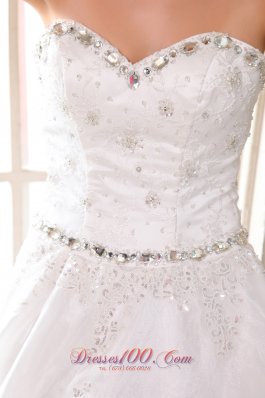 Sweetheart Bridal Dress Taffeta Beading and Appliques