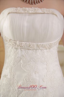 Mermaid Strapless Lace Beading Bridal Gowns