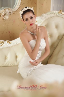 Strapless Taffeta and Organza Bridal Dress