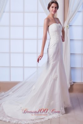 Mermaid Sweetheart Lace Beading Wedding Gowns