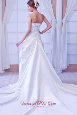 Sweetheart Taffeta Beading Bridal Dress On Sale