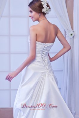 Sweetheart Taffeta Beading Bridal Dress On Sale