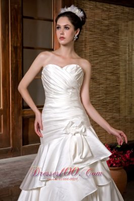 Bridal Dresses Sweetheart Floral Taffeta Ruch 2013