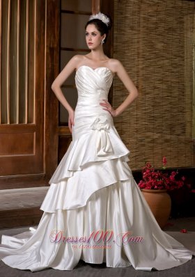 Bridal Dresses Sweetheart Floral Taffeta Ruch 2013