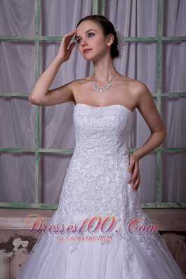 Taffeta And Tulle Court Train Customize Bridal Gown