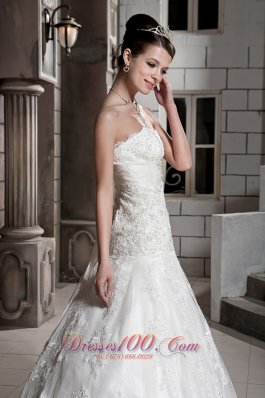 Sweetheart Lace Beading Chapel Train Bridal Wedding Gown