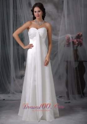 Sweetheart Wedding Dress Floor-length Column Custom Made