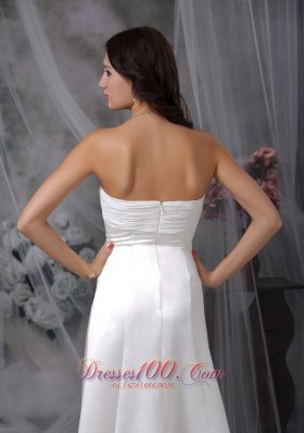 Sweetheart Wedding Dress Floor-length Column Custom Made