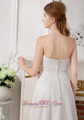 Wedding Bridal Gown Strapless Special Fabric Belt Discount