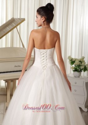 Ball Gown Sweetheart Wedding Dress For Church