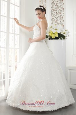 Sweetheart Princess Bridal Dress Lace Beading Floor-length