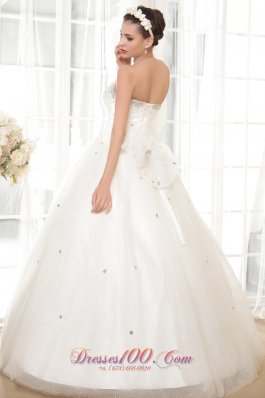 Sweetheart Wedding gown Tulle and Taffeta Beading