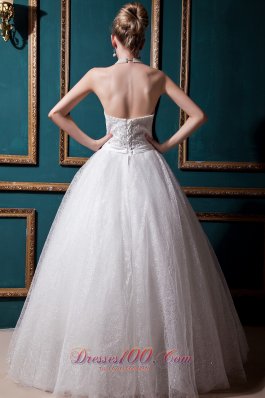 Ivory Wedding Gown Dress Beaded bodice Satin and Tulle