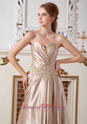 Champagne Sweetheart Wedding Dress Red Carpet Jacket