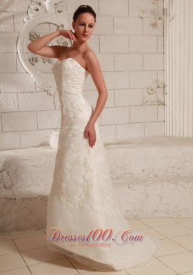 Sweetheart Lace Wedding Dress Asymmetrical Hemline Custom