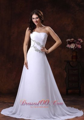 the Most Popular White Beach Bridal Gowns Gilding A-line