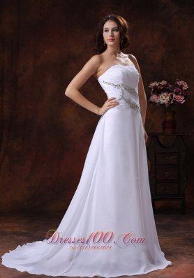 the Most Popular White Beach Bridal Gowns Gilding A-line