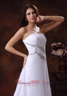 the Most Popular White Beach Bridal Gowns Gilding A-line