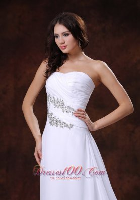 the Most Popular White Beach Bridal Gowns Gilding A-line