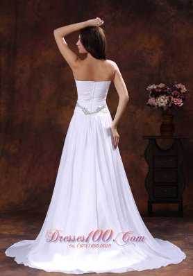 the Most Popular White Beach Bridal Gowns Gilding A-line