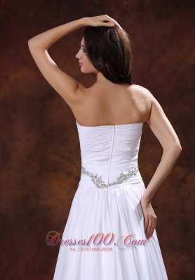 the Most Popular White Beach Bridal Gowns Gilding A-line