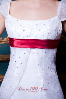 Formal Customize White Dress Square Apron for Golden Wedding