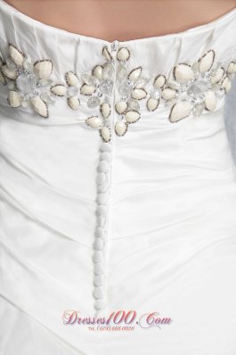 Sheath Gilding White Dress for Golden Wedding Pick-ups