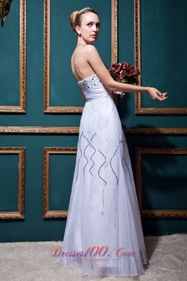 Dreamy Empire Wedding Gowns Sweetheart Floor-length Organza