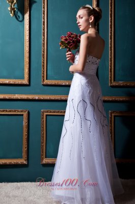 Dreamy Empire Wedding Gowns Sweetheart Floor-length Organza